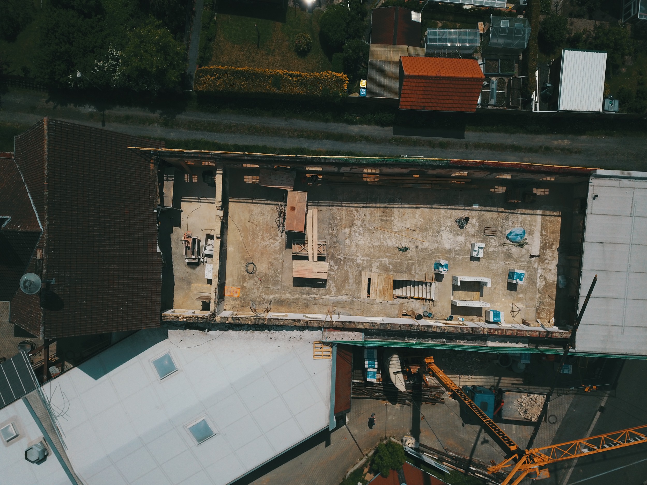 Neue Einblicke: Die Alte Möbelfabrik von oben