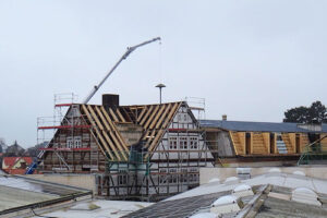 Die neue Alte Möbelfabrik – Dacharbeiten